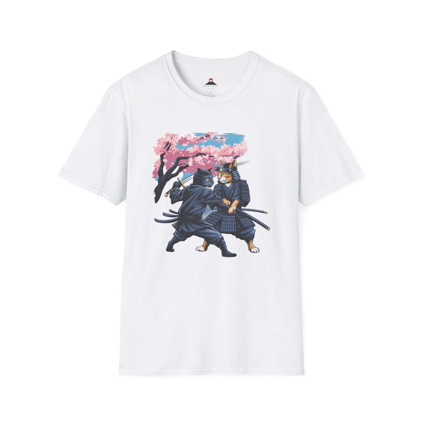 Samurai vs Ninja Cats T-Shirt