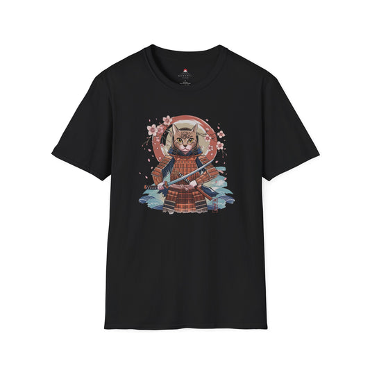 Samurai Cat Warrior T-Shirt