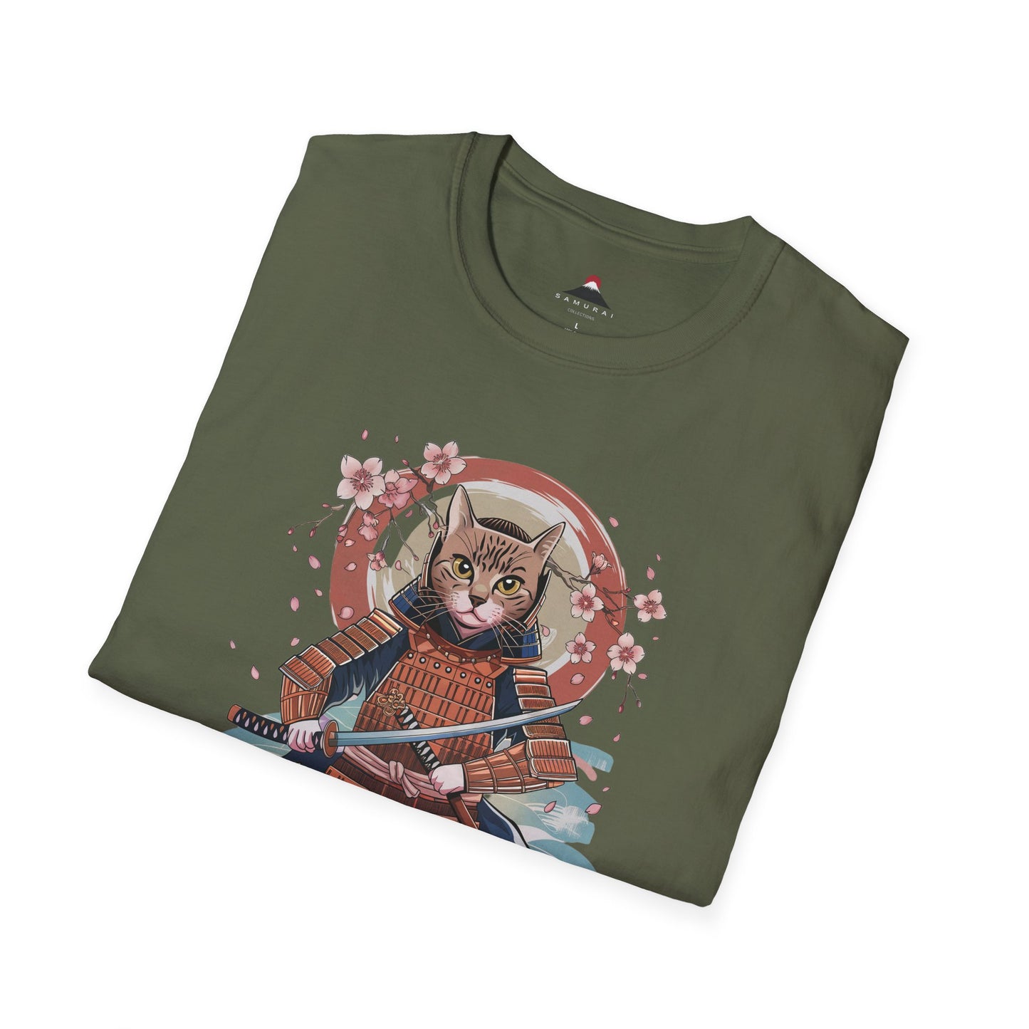 Samurai Cat Warrior T-Shirt