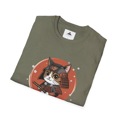 Samurai Cat with Katana Tshirt