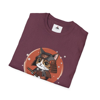 Samurai Cat with Katana Tshirt