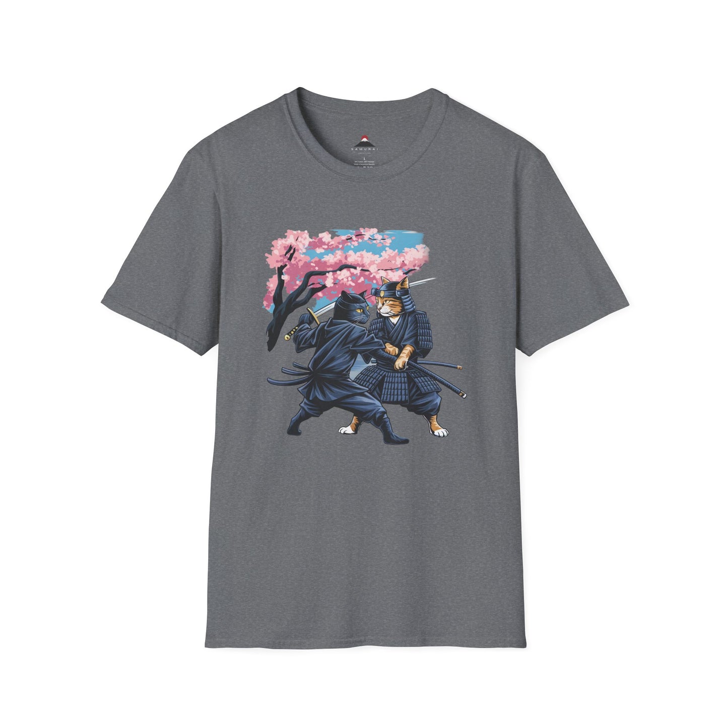 Samurai vs Ninja Cats T-Shirt