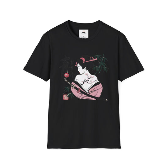 Geisha Warrior Cherry Blossoms Tshirt