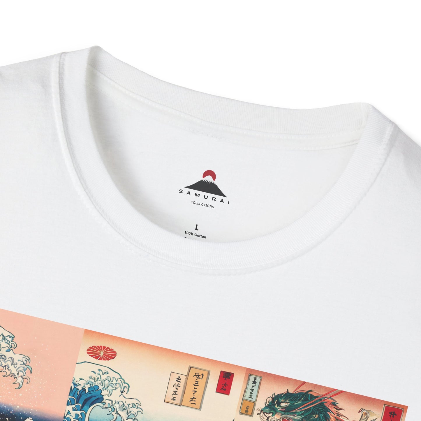 Hokusai Graphic Grid Tshirt