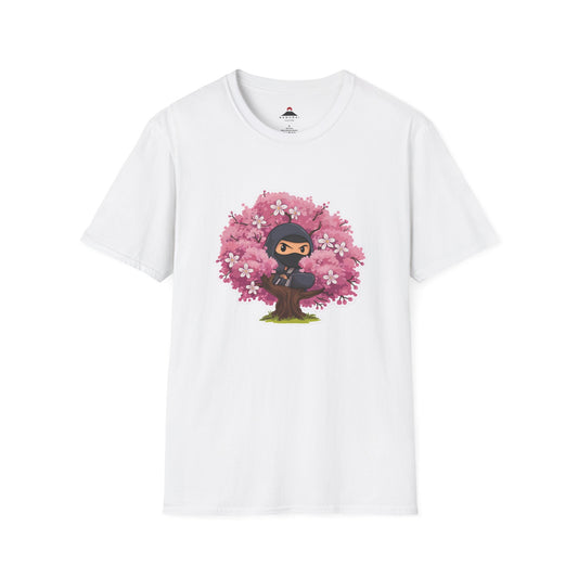 Ninja Sticker Cherry Blossoms Tshirt