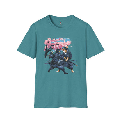 Samurai vs Ninja Cats T-Shirt