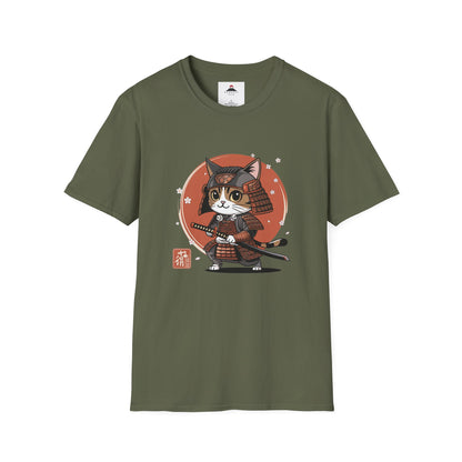 Samurai Cat with Katana Tshirt