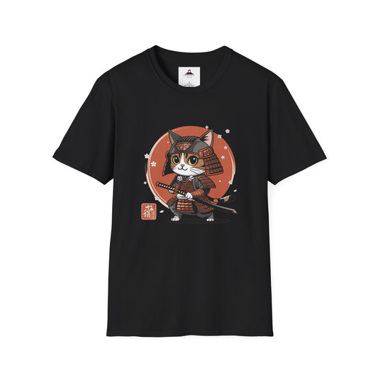 Samurai Cat with Katana Tshirt