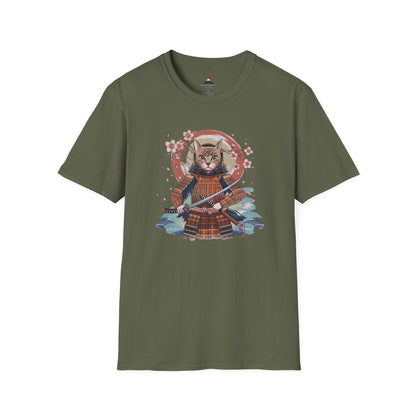 Samurai Cat Warrior T-Shirt