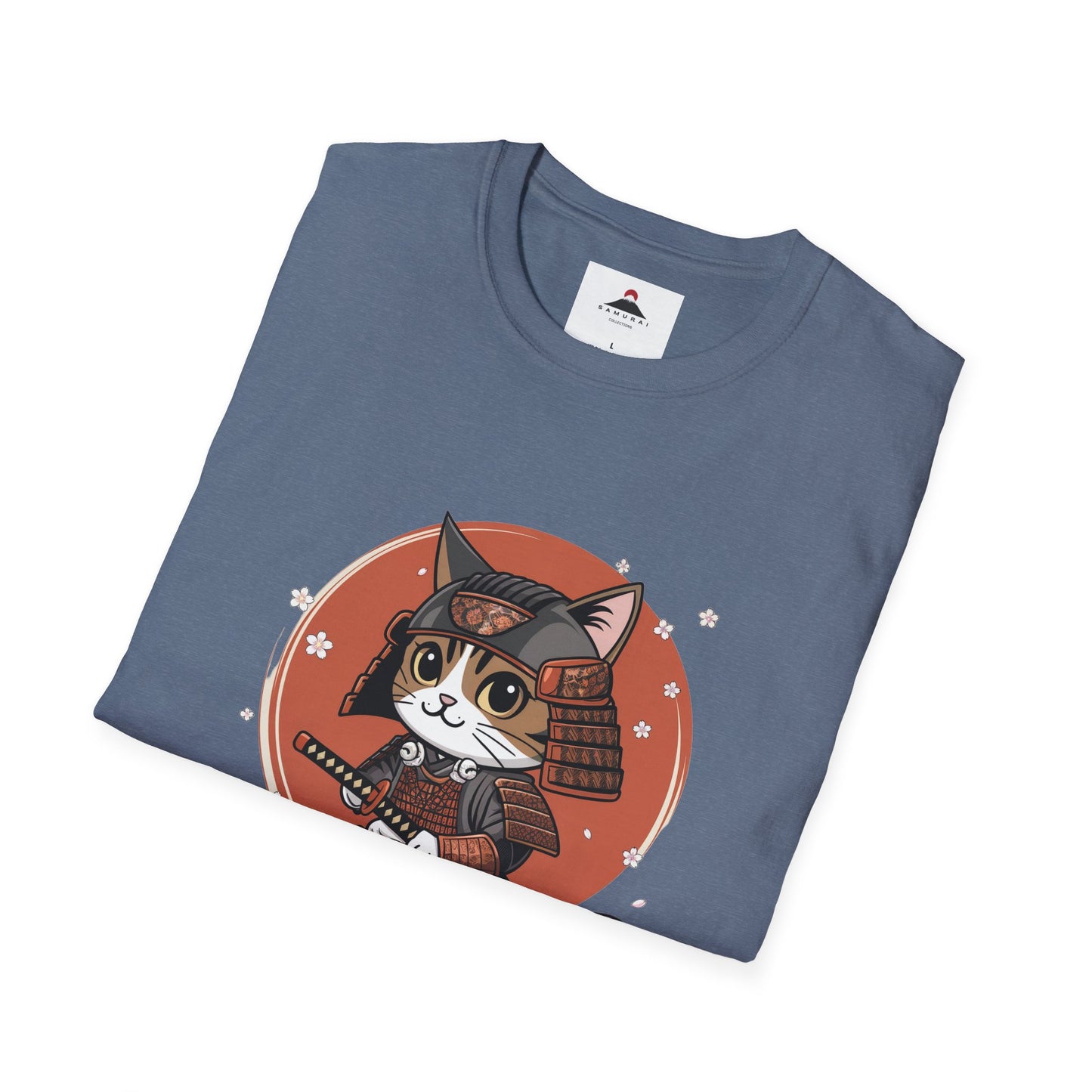 Samurai Cat with Katana Tshirt